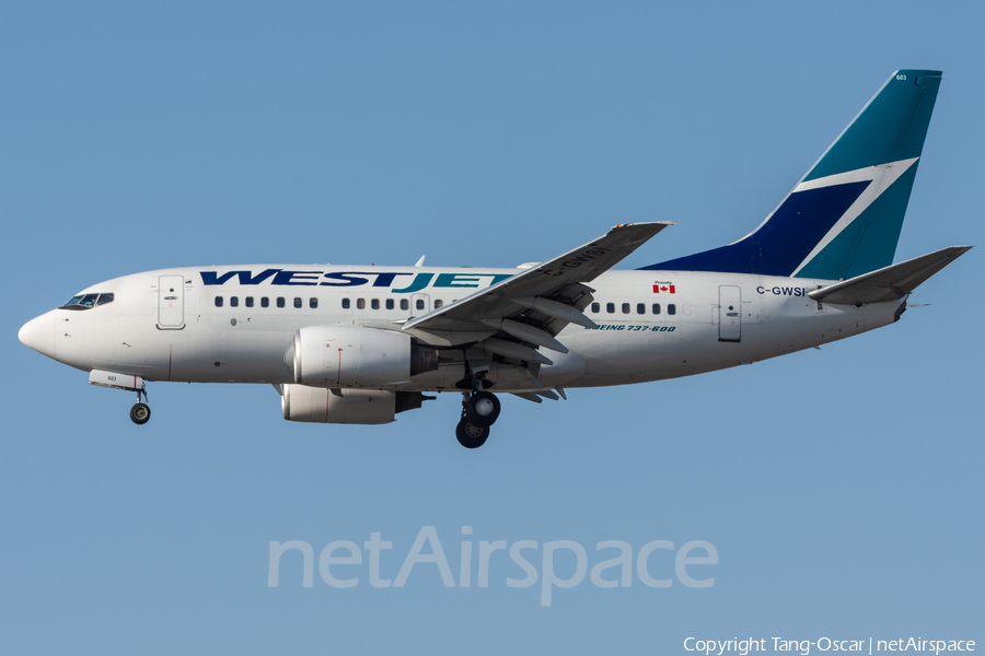 WestJet Boeing 737-6CT (C-GWSI) | Photo 282052