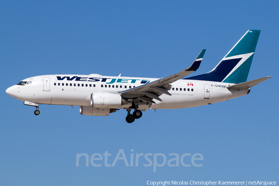 WestJet Boeing 737-7CT (C-GWSN) | Photo 127280