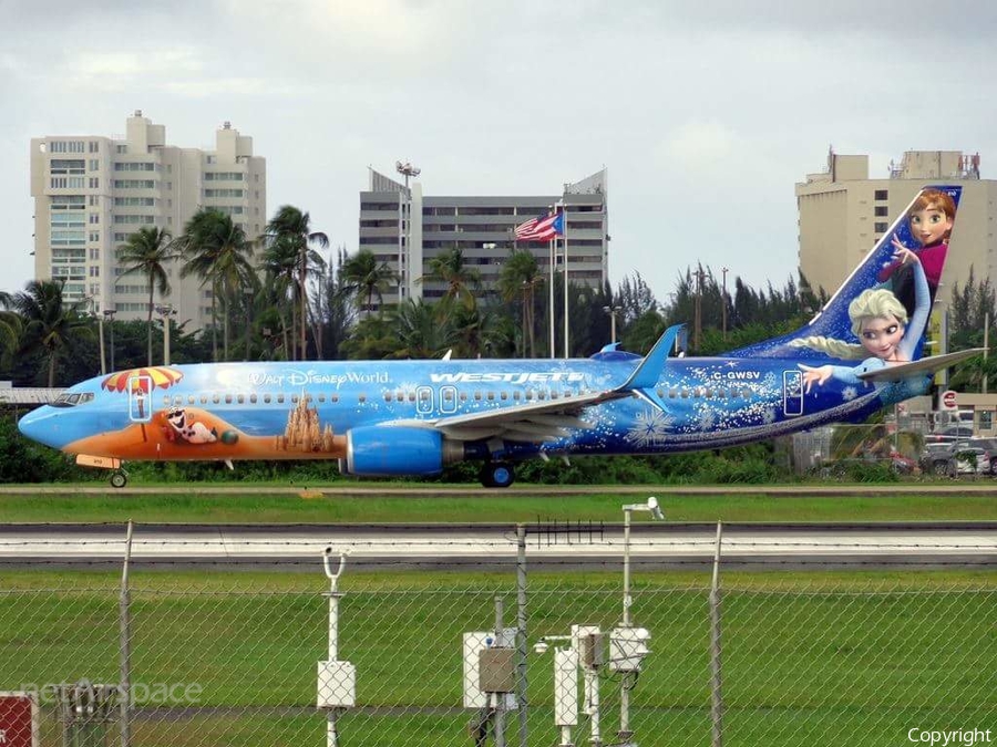 WestJet Boeing 737-8CT (C-GWSV) | Photo 92742