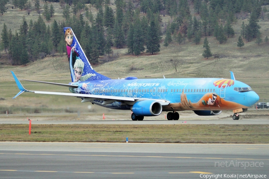 WestJet Boeing 737-8CT (C-GWSV) | Photo 604564