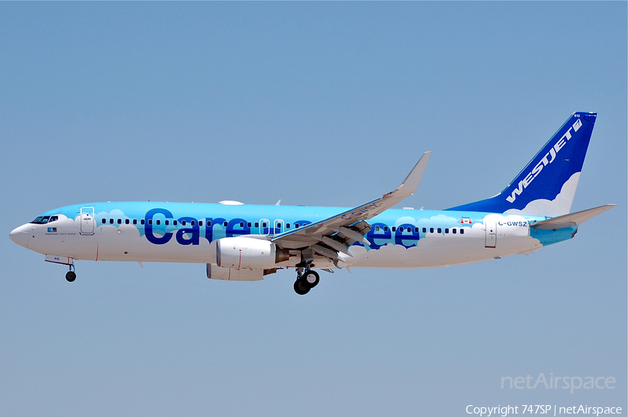 WestJet Boeing 737-8CT (C-GWSZ) | Photo 40518