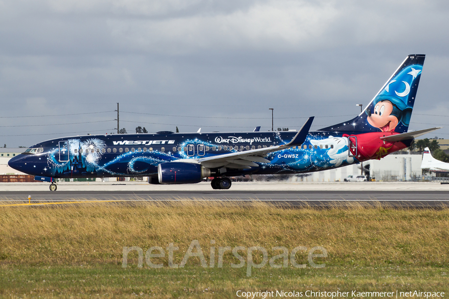 WestJet Boeing 737-8CT (C-GWSZ) | Photo 122176