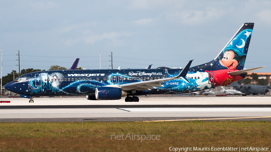 WestJet Boeing 737-8CT (C-GWSZ) | Photo 151502