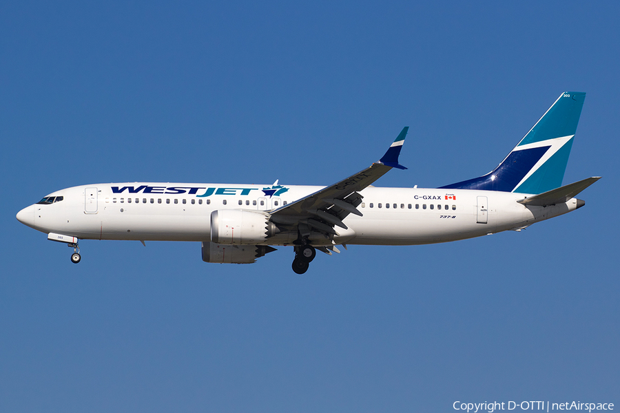 WestJet Boeing 737-8 MAX (C-GXAX) | Photo 564108