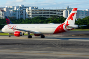 Air Canada Rouge Airbus A321-211 (C-GYGU) at  San Juan - Luis Munoz Marin International, Puerto Rico