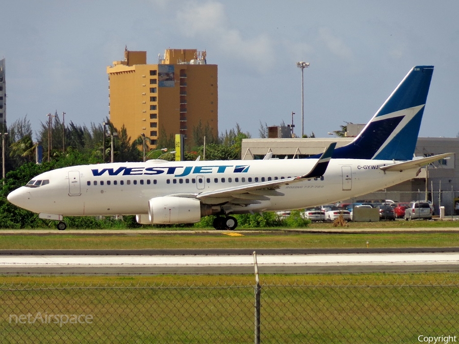 WestJet Boeing 737-7CT (C-GYWJ) | Photo 81895