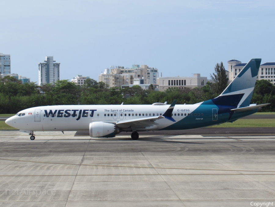 WestJet Boeing 737-8 MAX (C-GZSG) | Photo 562704