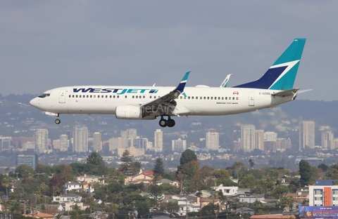 WestJet Boeing 737-8CT (C-GZWS) at  Los Angeles - International, United States