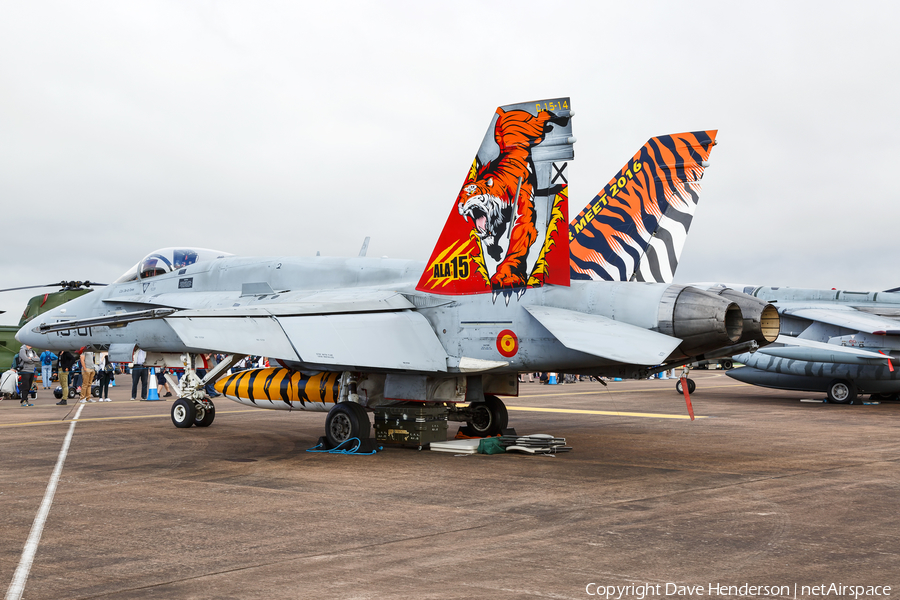 Spanish Air Force (Ejército del Aire) McDonnell Douglas EF-18A Hornet (C.15-14) | Photo 194516