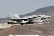 Spanish Air Force (Ejército del Aire) McDonnell Douglas EF-18M Hornet (C.15-28) at  Gran Canaria, Spain