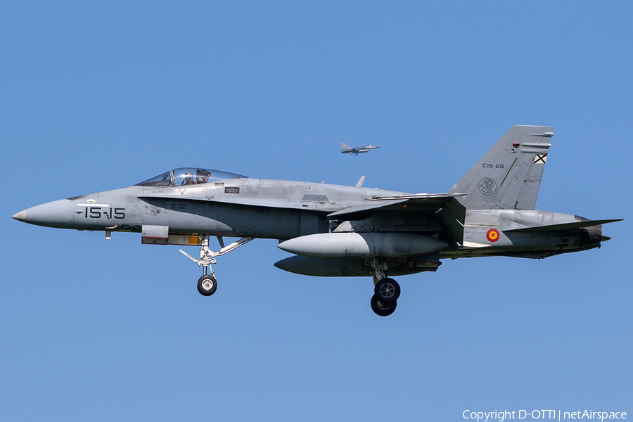 Spanish Air Force (Ejército del Aire) McDonnell Douglas EF-18M Hornet (C.15-28) | Photo 240053