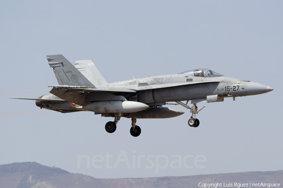 Spanish Air Force (Ejército del Aire) McDonnell Douglas EF-18M Hornet (C.15-40) | Photo 486852