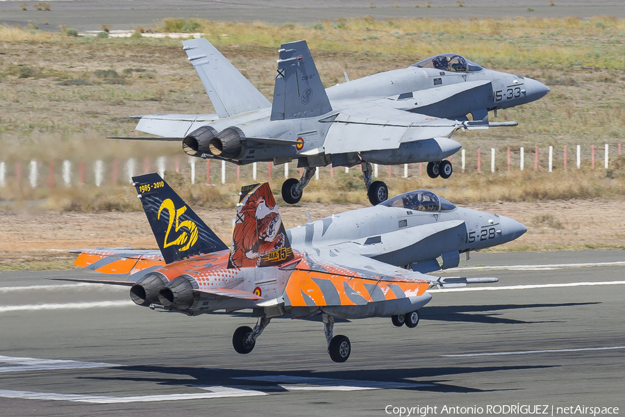 Spanish Air Force (Ejército del Aire) McDonnell Douglas EF-18A Hornet (C.15-41) | Photo 141951