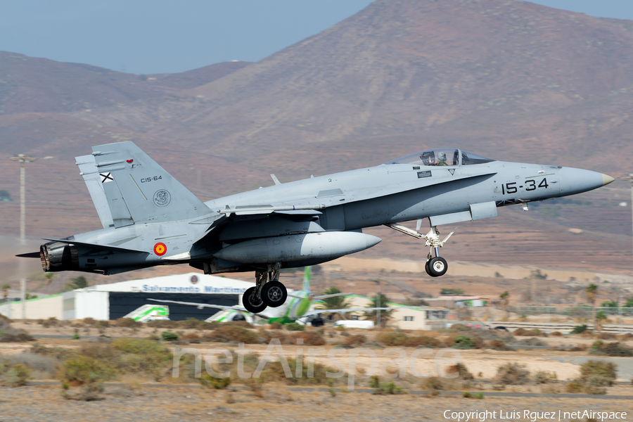 Spanish Air Force (Ejército del Aire) McDonnell Douglas EF-18M Hornet (C.15-64) | Photo 497236