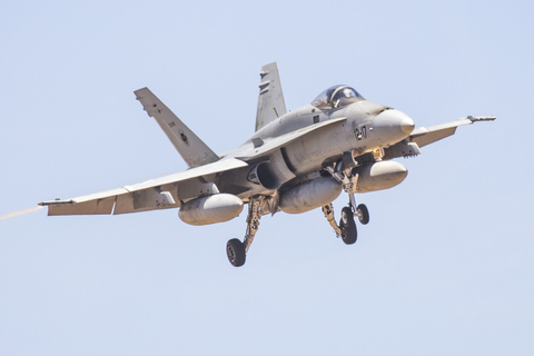 Spanish Air Force (Ejército del Aire) McDonnell Douglas EF-18M Hornet (C.15-69) at  Gran Canaria, Spain