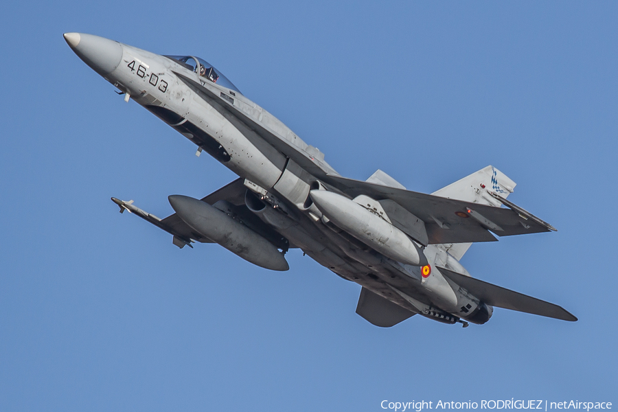 Spanish Air Force (Ejército del Aire) McDonnell Douglas F/A-18A+ Hornet (C.15-75) | Photo 415635