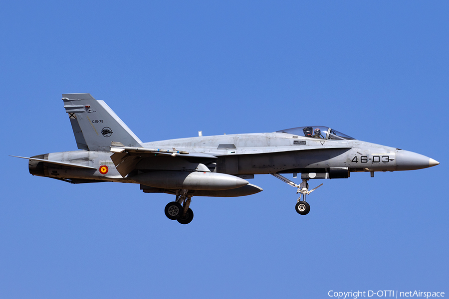 Spanish Air Force (Ejército del Aire) McDonnell Douglas F/A-18A+ Hornet (C.15-75) | Photo 575994