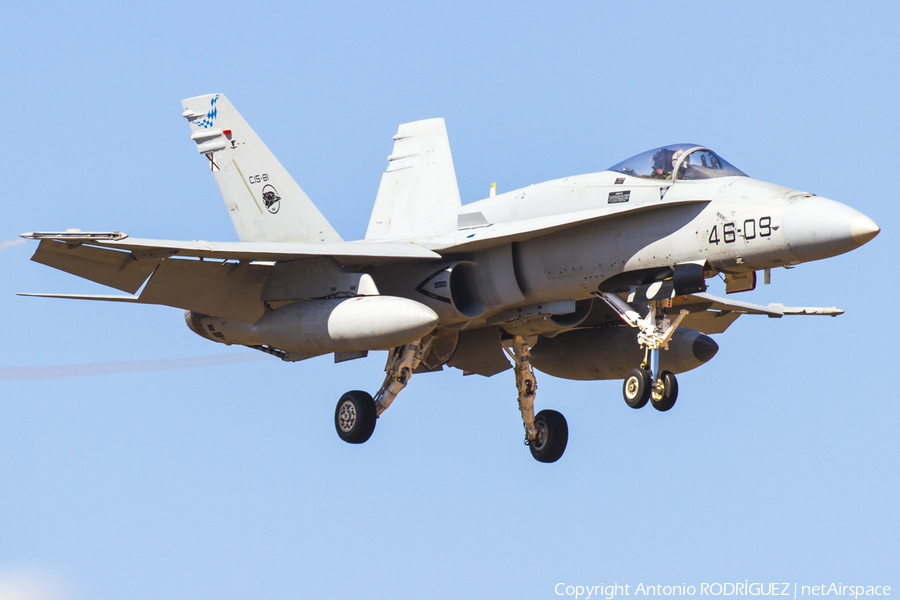 Spanish Air Force (Ejército del Aire) McDonnell Douglas F/A-18A+ Hornet (C.15-81) | Photo 125984