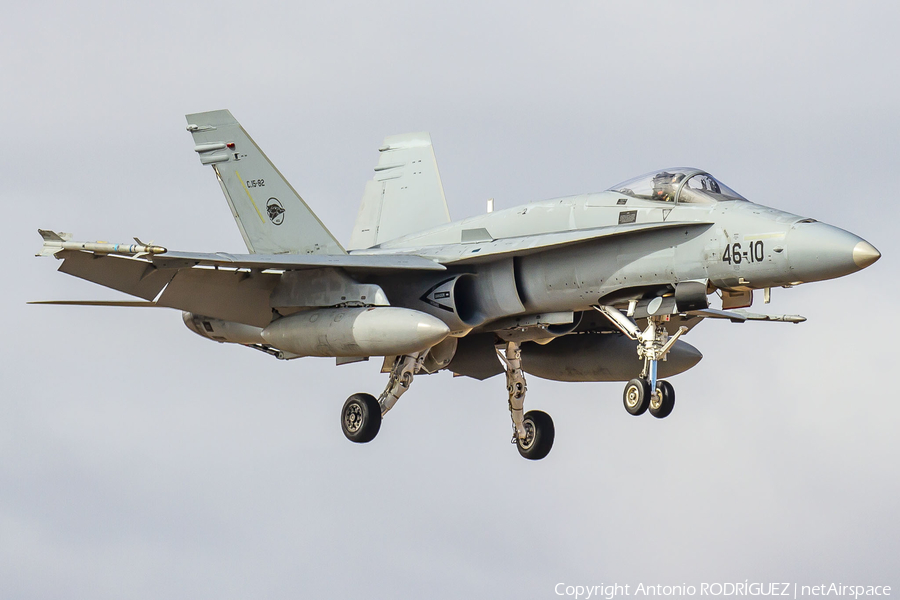 Spanish Air Force (Ejército del Aire) McDonnell Douglas F/A-18A+ Hornet (C.15-82) | Photo 369315