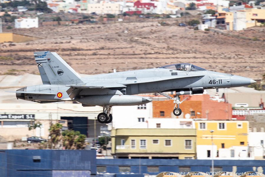 Spanish Air Force (Ejército del Aire) McDonnell Douglas F/A-18A+ Hornet (C.15-83) | Photo 397827