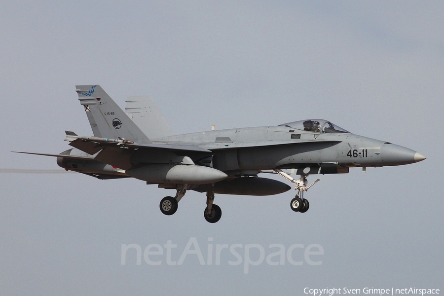 Spanish Air Force (Ejército del Aire) McDonnell Douglas F/A-18A+ Hornet (C.15-83) | Photo 73606