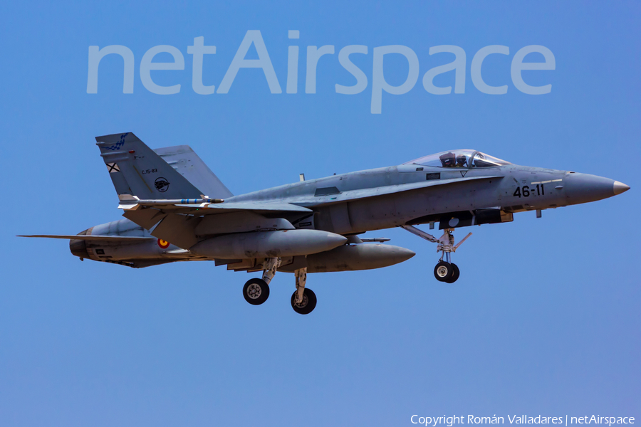 Spanish Air Force (Ejército del Aire) McDonnell Douglas F/A-18A+ Hornet (C.15-83) | Photo 450761