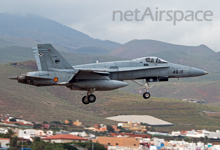 Spanish Air Force (Ejército del Aire) McDonnell Douglas F/A-18A+ Hornet (C.15-83) | Photo 539883