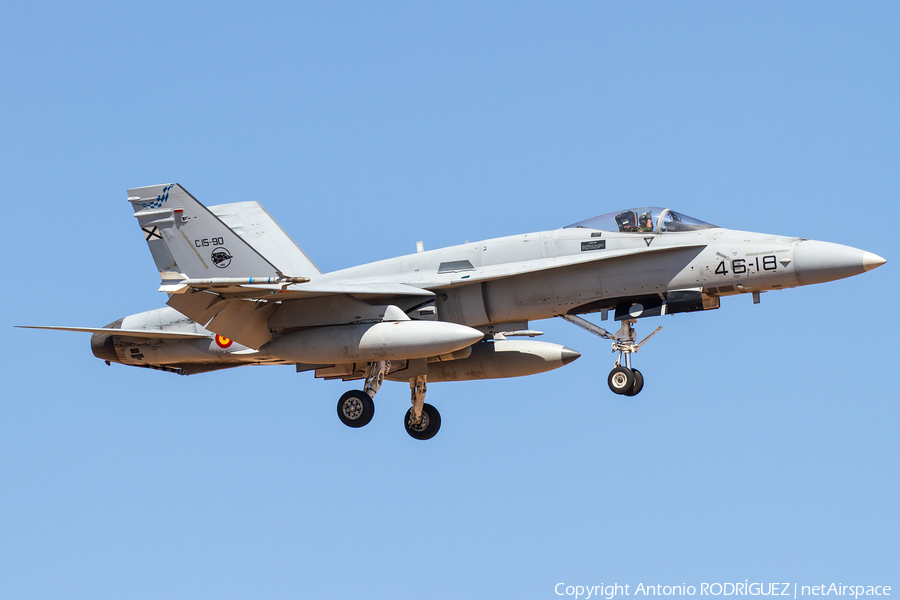 Spanish Air Force (Ejército del Aire) McDonnell Douglas F/A-18A+ Hornet (C.15-90) | Photo 392008