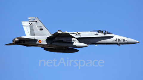 Spanish Air Force (Ejército del Aire) McDonnell Douglas F/A-18A+ Hornet (C.15-90) at  Tenerife Sur - Reina Sofia, Spain