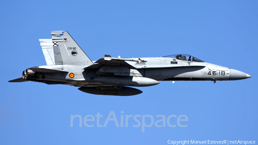 Spanish Air Force (Ejército del Aire) McDonnell Douglas F/A-18A+ Hornet (C.15-90) | Photo 284233