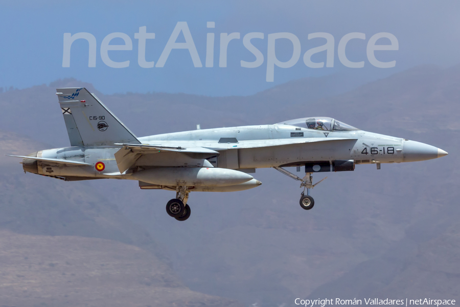 Spanish Air Force (Ejército del Aire) McDonnell Douglas F/A-18A+ Hornet (C.15-90) | Photo 449101