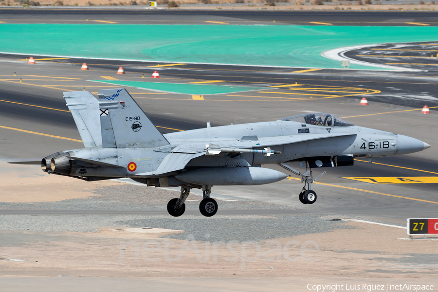 Spanish Air Force (Ejército del Aire) McDonnell Douglas F/A-18A+ Hornet (C.15-90) | Photo 494622