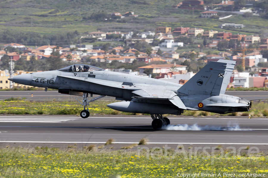 Spanish Air Force (Ejército del Aire) McDonnell Douglas F/A-18A+ Hornet (C.15-90) | Photo 671320