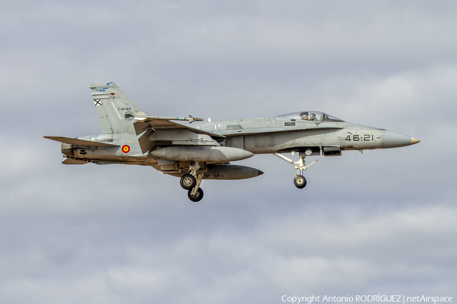 Spanish Air Force (Ejército del Aire) McDonnell Douglas EF-18A Hornet (C.15-93) | Photo 369316