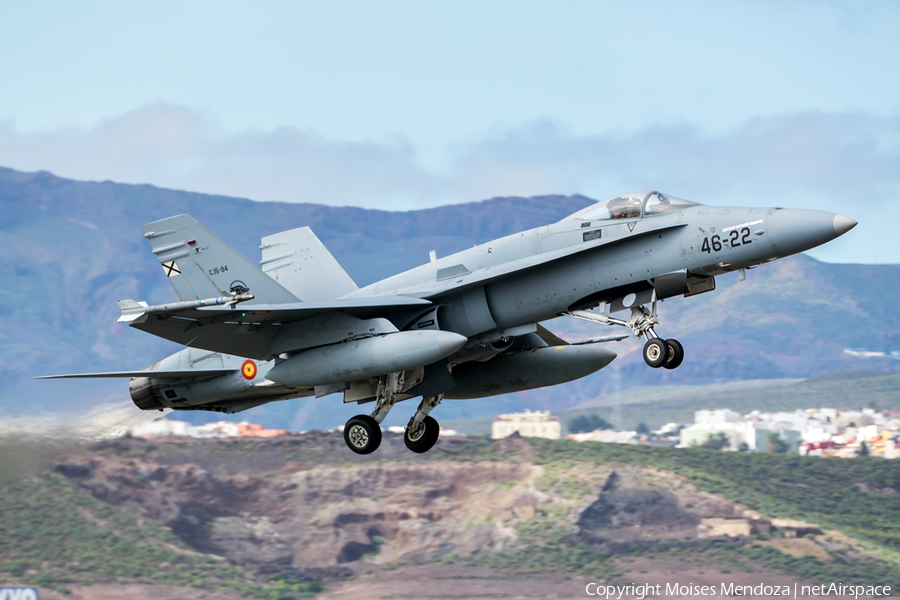 Spanish Air Force (Ejército del Aire) McDonnell Douglas F/A-18A+ Hornet (C.15-94) | Photo 143011