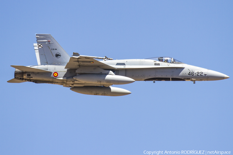 Spanish Air Force (Ejército del Aire) McDonnell Douglas F/A-18A+ Hornet (C.15-94) | Photo 168446