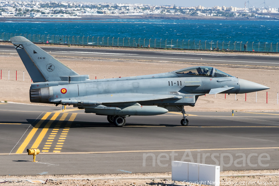 Spanish Air Force (Ejército del Aire) Eurofighter EF2000 Typhoon (C.16-32) | Photo 220236