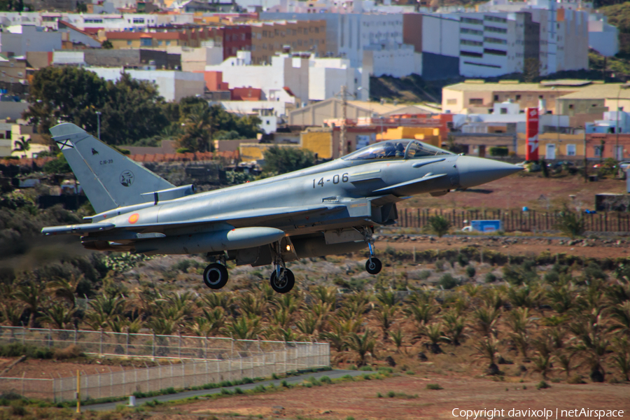 Spanish Air Force (Ejército del Aire) Eurofighter EF2000 Typhoon (C.16-39) | Photo 365434