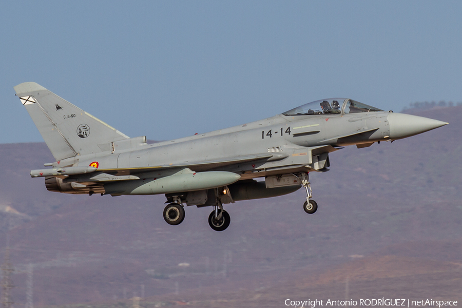 Spanish Air Force (Ejército del Aire) Eurofighter EF2000 Typhoon (C.16-50) | Photo 400808