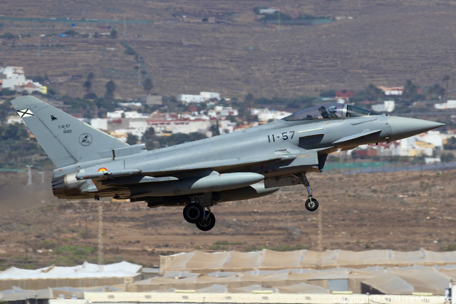 Spanish Air Force (Ejército del Aire) Eurofighter EF2000 Typhoon (C.16-57) | Photo 573377