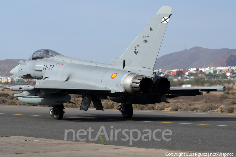 Spanish Air Force (Ejército del Aire) Eurofighter EF2000 Typhoon (C.16-77) | Photo 494624