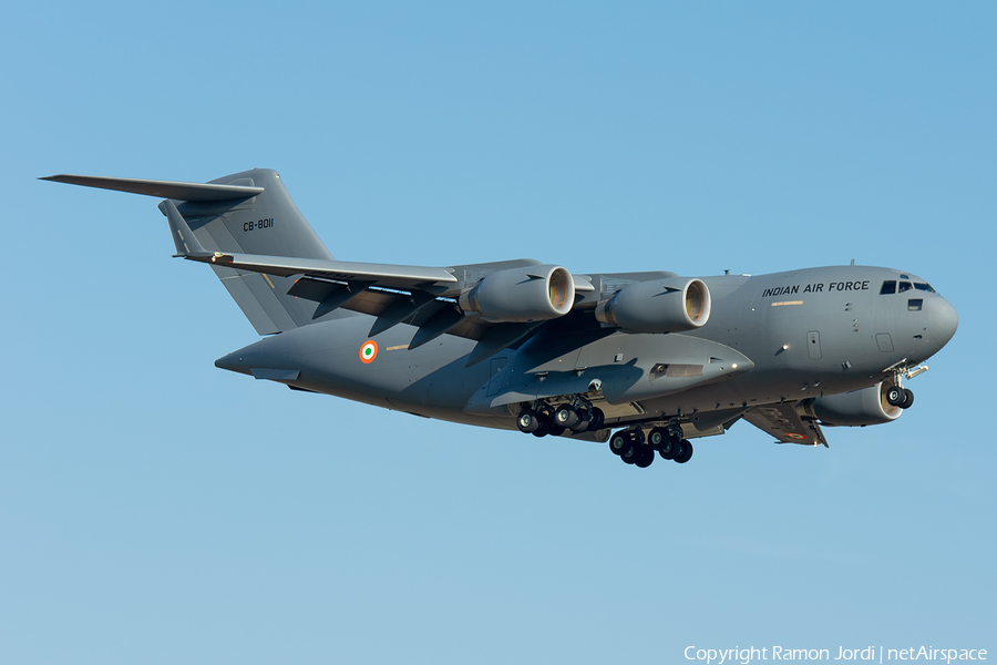 Indian Air Force Boeing C-17A Globemaster III (CB8011) | Photo 344178