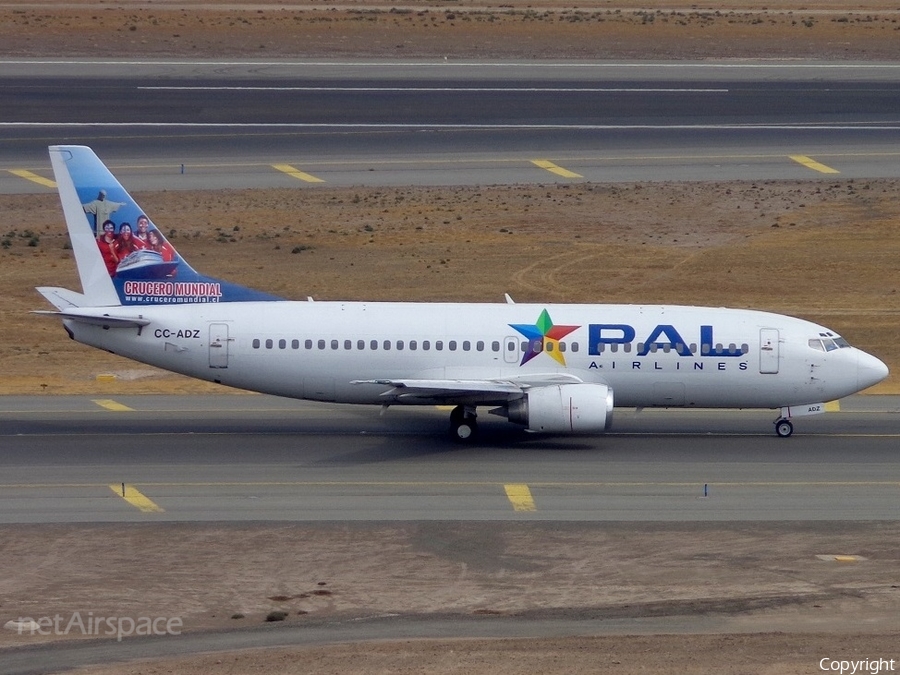 PAL Airlines (Principal Aero Lineas) Boeing 737-3G7 (CC-ADZ) | Photo 439762