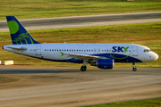 Sky Airline Airbus A319-111 (CC-AIB) at  Sao Paulo - Guarulhos - Andre Franco Montoro (Cumbica), Brazil
