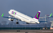 Sky Airline Airbus A320-251N (CC-AZH) at  Hamburg - Finkenwerder, Germany