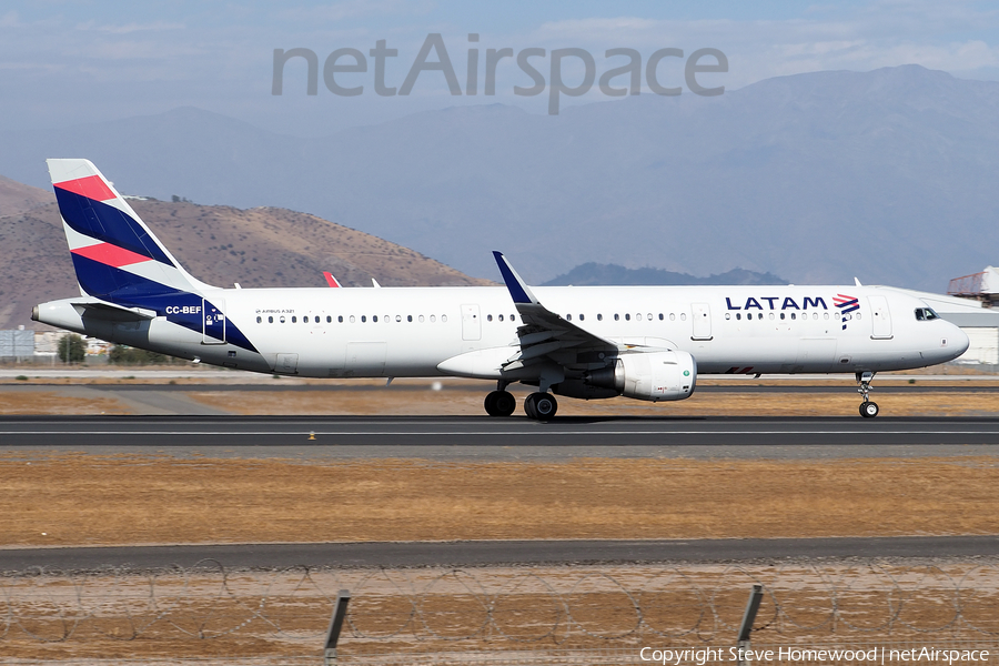 LATAM Airlines Chile Airbus A321-211 (CC-BEF) | Photo 564051