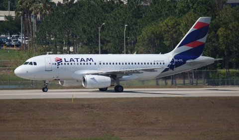LATAM Airlines Chile Airbus A319-132 (CC-CYL) at  Orlando - International (McCoy), United States