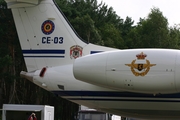 Belgian Air Force Embraer ERJ-145LR (CE-03) at  Kleine Brogel AFB, Belgium