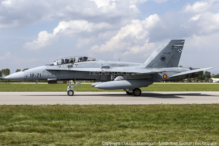 Spanish Air Force (Ejército del Aire) McDonnell Douglas EF-18BM Hornet (CE.15-08) | Photo 98531