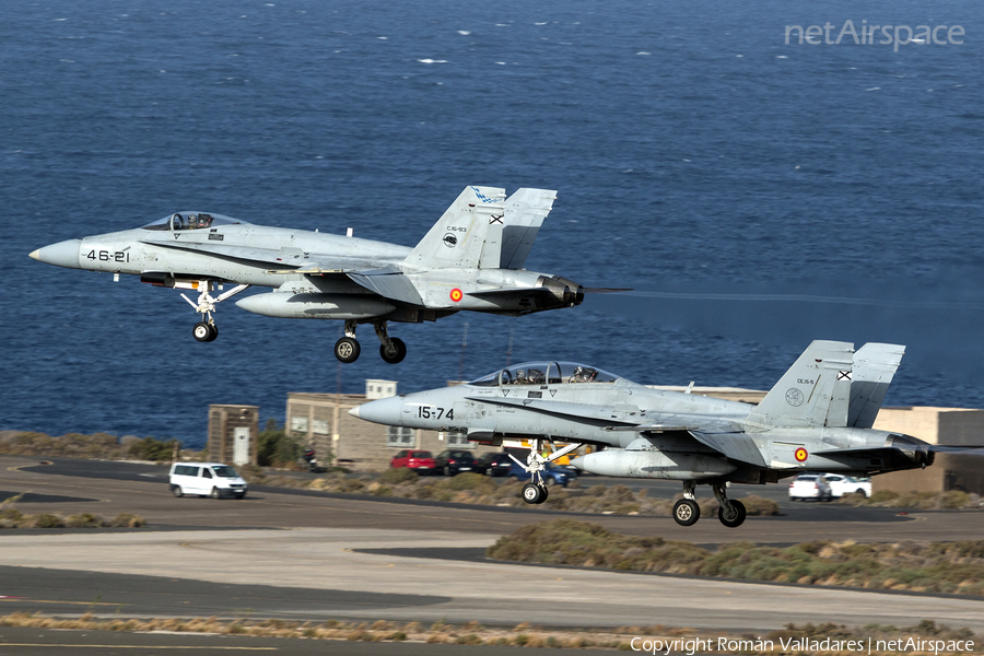 Spanish Air Force (Ejército del Aire) McDonnell Douglas EF-18BM Hornet (CE.15-5) | Photo 536569